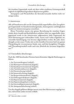 Bild der Seite - 85 - in Die effektiven Konsuln Österreich(-Ungarns) von 1825-1918 - Ihre Ausbildung, Arbeitsverhältnisse und Biografien