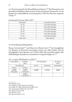 Bild der Seite - 98 - in Die effektiven Konsuln Österreich(-Ungarns) von 1825-1918 - Ihre Ausbildung, Arbeitsverhältnisse und Biografien