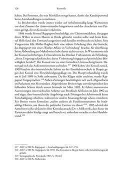 Image of the Page - 126 - in Die effektiven Konsuln Österreich(-Ungarns) von 1825-1918 - Ihre Ausbildung, Arbeitsverhältnisse und Biografien