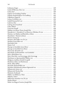 Image of the Page - 168 - in Die effektiven Konsuln Österreich(-Ungarns) von 1825-1918 - Ihre Ausbildung, Arbeitsverhältnisse und Biografien