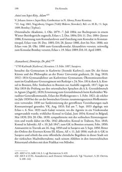 Image of the Page - 190 - in Die effektiven Konsuln Österreich(-Ungarns) von 1825-1918 - Ihre Ausbildung, Arbeitsverhältnisse und Biografien