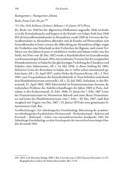 Bild der Seite - 198 - in Die effektiven Konsuln Österreich(-Ungarns) von 1825-1918 - Ihre Ausbildung, Arbeitsverhältnisse und Biografien