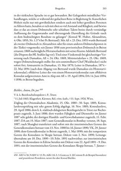 Image of the Page - 203 - in Die effektiven Konsuln Österreich(-Ungarns) von 1825-1918 - Ihre Ausbildung, Arbeitsverhältnisse und Biografien