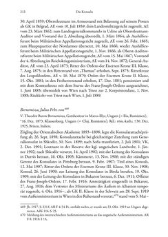 Image of the Page - 212 - in Die effektiven Konsuln Österreich(-Ungarns) von 1825-1918 - Ihre Ausbildung, Arbeitsverhältnisse und Biografien