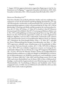 Image of the Page - 213 - in Die effektiven Konsuln Österreich(-Ungarns) von 1825-1918 - Ihre Ausbildung, Arbeitsverhältnisse und Biografien