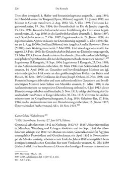 Bild der Seite - 226 - in Die effektiven Konsuln Österreich(-Ungarns) von 1825-1918 - Ihre Ausbildung, Arbeitsverhältnisse und Biografien