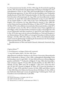 Bild der Seite - 230 - in Die effektiven Konsuln Österreich(-Ungarns) von 1825-1918 - Ihre Ausbildung, Arbeitsverhältnisse und Biografien