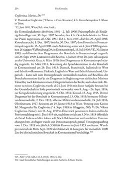 Bild der Seite - 234 - in Die effektiven Konsuln Österreich(-Ungarns) von 1825-1918 - Ihre Ausbildung, Arbeitsverhältnisse und Biografien