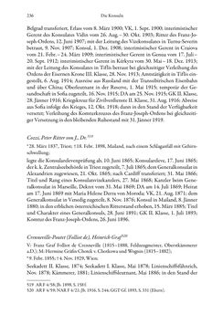 Image of the Page - 236 - in Die effektiven Konsuln Österreich(-Ungarns) von 1825-1918 - Ihre Ausbildung, Arbeitsverhältnisse und Biografien