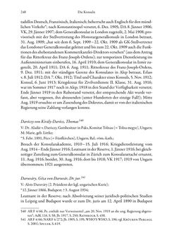 Image of the Page - 248 - in Die effektiven Konsuln Österreich(-Ungarns) von 1825-1918 - Ihre Ausbildung, Arbeitsverhältnisse und Biografien