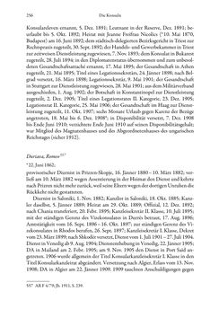 Image of the Page - 256 - in Die effektiven Konsuln Österreich(-Ungarns) von 1825-1918 - Ihre Ausbildung, Arbeitsverhältnisse und Biografien