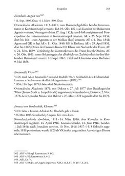 Image of the Page - 259 - in Die effektiven Konsuln Österreich(-Ungarns) von 1825-1918 - Ihre Ausbildung, Arbeitsverhältnisse und Biografien