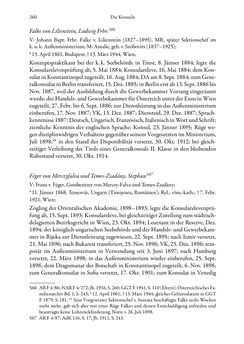 Image of the Page - 260 - in Die effektiven Konsuln Österreich(-Ungarns) von 1825-1918 - Ihre Ausbildung, Arbeitsverhältnisse und Biografien