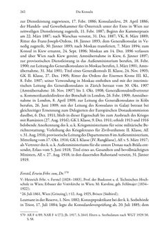 Image of the Page - 262 - in Die effektiven Konsuln Österreich(-Ungarns) von 1825-1918 - Ihre Ausbildung, Arbeitsverhältnisse und Biografien