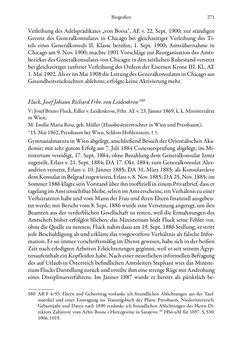Image of the Page - 271 - in Die effektiven Konsuln Österreich(-Ungarns) von 1825-1918 - Ihre Ausbildung, Arbeitsverhältnisse und Biografien