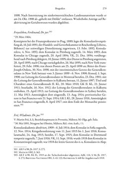 Image of the Page - 279 - in Die effektiven Konsuln Österreich(-Ungarns) von 1825-1918 - Ihre Ausbildung, Arbeitsverhältnisse und Biografien