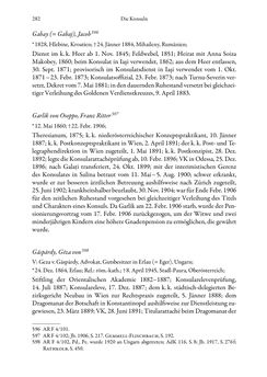 Image of the Page - 282 - in Die effektiven Konsuln Österreich(-Ungarns) von 1825-1918 - Ihre Ausbildung, Arbeitsverhältnisse und Biografien