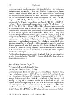 Image of the Page - 290 - in Die effektiven Konsuln Österreich(-Ungarns) von 1825-1918 - Ihre Ausbildung, Arbeitsverhältnisse und Biografien