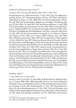 Image of the Page - 298 - in Die effektiven Konsuln Österreich(-Ungarns) von 1825-1918 - Ihre Ausbildung, Arbeitsverhältnisse und Biografien