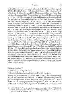 Image of the Page - 305 - in Die effektiven Konsuln Österreich(-Ungarns) von 1825-1918 - Ihre Ausbildung, Arbeitsverhältnisse und Biografien