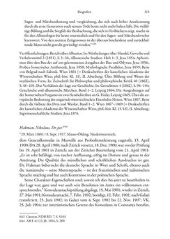 Image of the Page - 315 - in Die effektiven Konsuln Österreich(-Ungarns) von 1825-1918 - Ihre Ausbildung, Arbeitsverhältnisse und Biografien