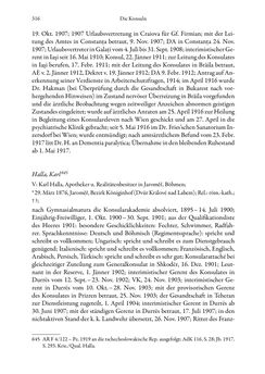 Image of the Page - 316 - in Die effektiven Konsuln Österreich(-Ungarns) von 1825-1918 - Ihre Ausbildung, Arbeitsverhältnisse und Biografien