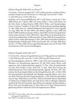 Image of the Page - 319 - in Die effektiven Konsuln Österreich(-Ungarns) von 1825-1918 - Ihre Ausbildung, Arbeitsverhältnisse und Biografien