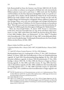 Image of the Page - 324 - in Die effektiven Konsuln Österreich(-Ungarns) von 1825-1918 - Ihre Ausbildung, Arbeitsverhältnisse und Biografien
