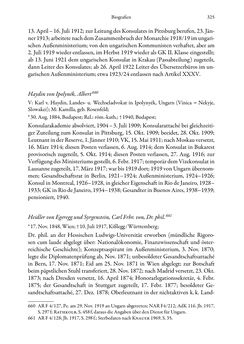 Image of the Page - 325 - in Die effektiven Konsuln Österreich(-Ungarns) von 1825-1918 - Ihre Ausbildung, Arbeitsverhältnisse und Biografien