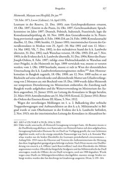 Image of the Page - 327 - in Die effektiven Konsuln Österreich(-Ungarns) von 1825-1918 - Ihre Ausbildung, Arbeitsverhältnisse und Biografien