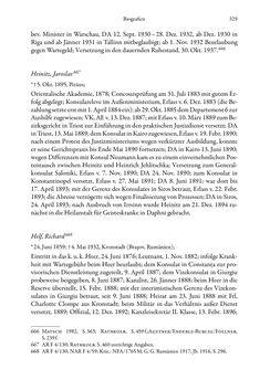 Image of the Page - 329 - in Die effektiven Konsuln Österreich(-Ungarns) von 1825-1918 - Ihre Ausbildung, Arbeitsverhältnisse und Biografien