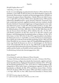 Bild der Seite - 335 - in Die effektiven Konsuln Österreich(-Ungarns) von 1825-1918 - Ihre Ausbildung, Arbeitsverhältnisse und Biografien
