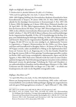 Bild der Seite - 340 - in Die effektiven Konsuln Österreich(-Ungarns) von 1825-1918 - Ihre Ausbildung, Arbeitsverhältnisse und Biografien