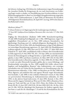 Bild der Seite - 351 - in Die effektiven Konsuln Österreich(-Ungarns) von 1825-1918 - Ihre Ausbildung, Arbeitsverhältnisse und Biografien