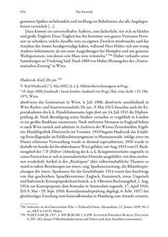 Bild der Seite - 354 - in Die effektiven Konsuln Österreich(-Ungarns) von 1825-1918 - Ihre Ausbildung, Arbeitsverhältnisse und Biografien