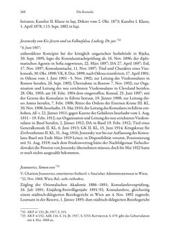 Bild der Seite - 368 - in Die effektiven Konsuln Österreich(-Ungarns) von 1825-1918 - Ihre Ausbildung, Arbeitsverhältnisse und Biografien