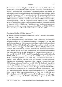 Image of the Page - 371 - in Die effektiven Konsuln Österreich(-Ungarns) von 1825-1918 - Ihre Ausbildung, Arbeitsverhältnisse und Biografien