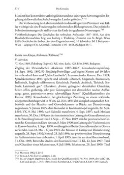 Image of the Page - 374 - in Die effektiven Konsuln Österreich(-Ungarns) von 1825-1918 - Ihre Ausbildung, Arbeitsverhältnisse und Biografien