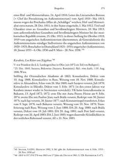 Image of the Page - 375 - in Die effektiven Konsuln Österreich(-Ungarns) von 1825-1918 - Ihre Ausbildung, Arbeitsverhältnisse und Biografien