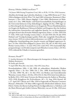 Bild der Seite - 377 - in Die effektiven Konsuln Österreich(-Ungarns) von 1825-1918 - Ihre Ausbildung, Arbeitsverhältnisse und Biografien