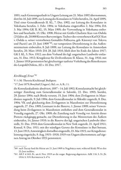 Image of the Page - 383 - in Die effektiven Konsuln Österreich(-Ungarns) von 1825-1918 - Ihre Ausbildung, Arbeitsverhältnisse und Biografien