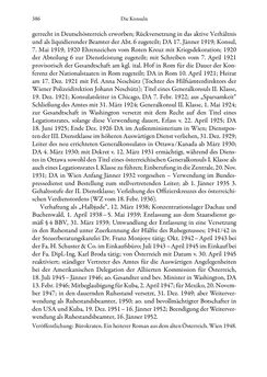 Image of the Page - 386 - in Die effektiven Konsuln Österreich(-Ungarns) von 1825-1918 - Ihre Ausbildung, Arbeitsverhältnisse und Biografien