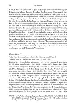 Image of the Page - 392 - in Die effektiven Konsuln Österreich(-Ungarns) von 1825-1918 - Ihre Ausbildung, Arbeitsverhältnisse und Biografien