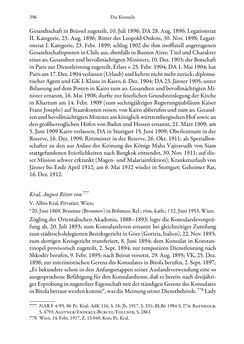 Image of the Page - 396 - in Die effektiven Konsuln Österreich(-Ungarns) von 1825-1918 - Ihre Ausbildung, Arbeitsverhältnisse und Biografien
