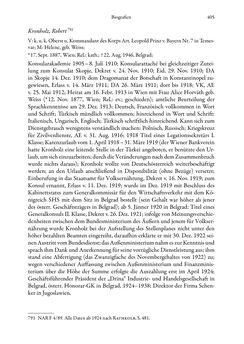 Image of the Page - 405 - in Die effektiven Konsuln Österreich(-Ungarns) von 1825-1918 - Ihre Ausbildung, Arbeitsverhältnisse und Biografien