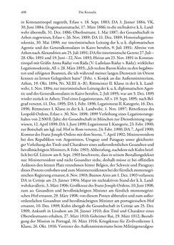 Image of the Page - 408 - in Die effektiven Konsuln Österreich(-Ungarns) von 1825-1918 - Ihre Ausbildung, Arbeitsverhältnisse und Biografien