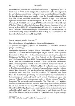 Image of the Page - 416 - in Die effektiven Konsuln Österreich(-Ungarns) von 1825-1918 - Ihre Ausbildung, Arbeitsverhältnisse und Biografien