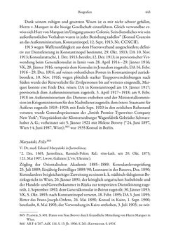 Image of the Page - 443 - in Die effektiven Konsuln Österreich(-Ungarns) von 1825-1918 - Ihre Ausbildung, Arbeitsverhältnisse und Biografien