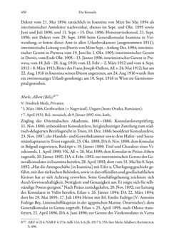 Image of the Page - 450 - in Die effektiven Konsuln Österreich(-Ungarns) von 1825-1918 - Ihre Ausbildung, Arbeitsverhältnisse und Biografien