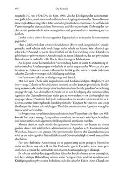 Image of the Page - 458 - in Die effektiven Konsuln Österreich(-Ungarns) von 1825-1918 - Ihre Ausbildung, Arbeitsverhältnisse und Biografien